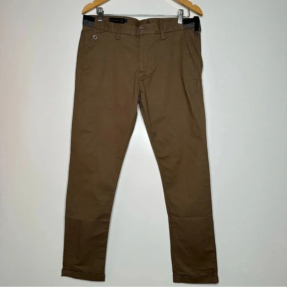 RARE RABBIT Men’s Daron 2 Cotton Stretch Trousers Pants in Tan Size 34 - Picture 3 of 13